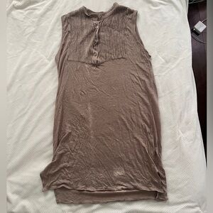 Sleeveless Tan Women's Top